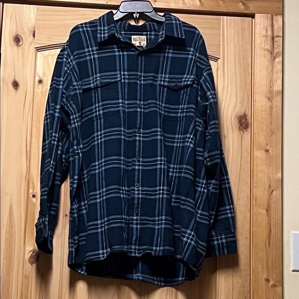 Like New Red Head Plaid Button Down Men's Shirt 2XLT Bass Pro Flannel